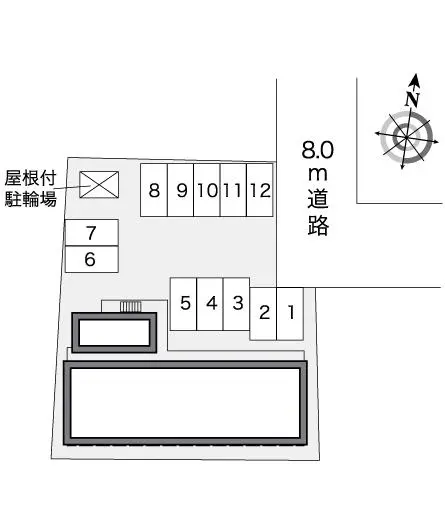 ★手数料０円★札幌市東区苗穂町１丁目　月極駐車場（LP）